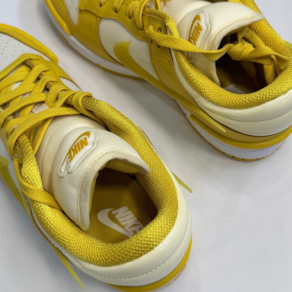 Nike Dunk Low Twist Sneakers Women’s 8.5 Yellow White Leather Shoes NWOB - Picture 5 of 10